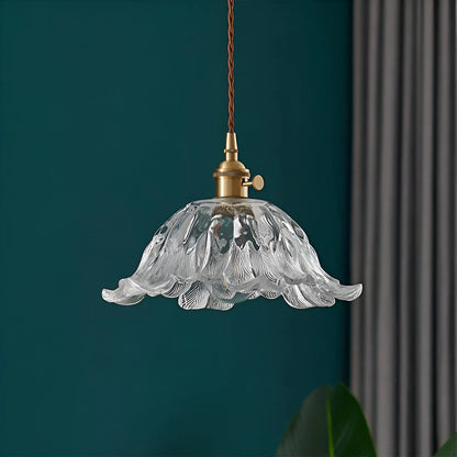 Arilia French Vintage Flower Glass LED Pendant Light
