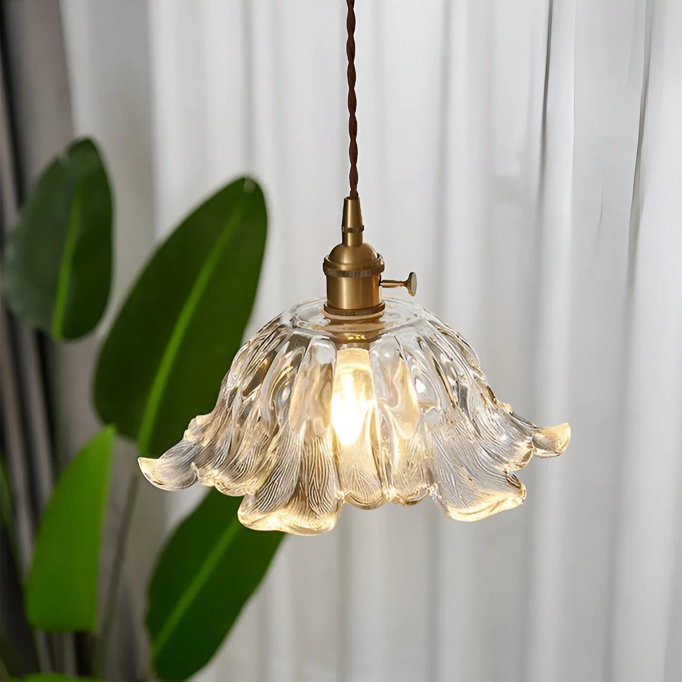 Arilia French Vintage Flower Glass LED Pendant Light
