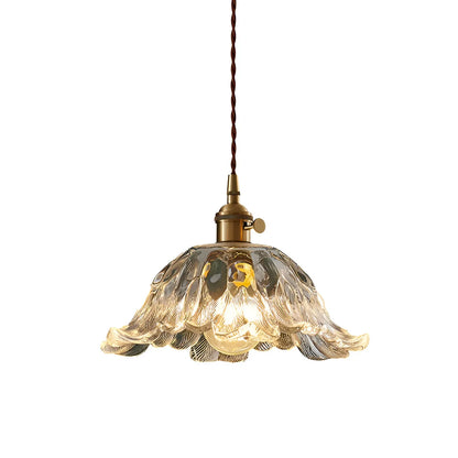 Arilia French Vintage Flower Glass LED Pendant Light