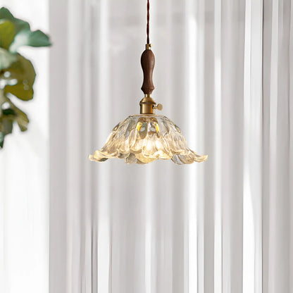 Arilia French Vintage Flower Glass LED Pendant Light