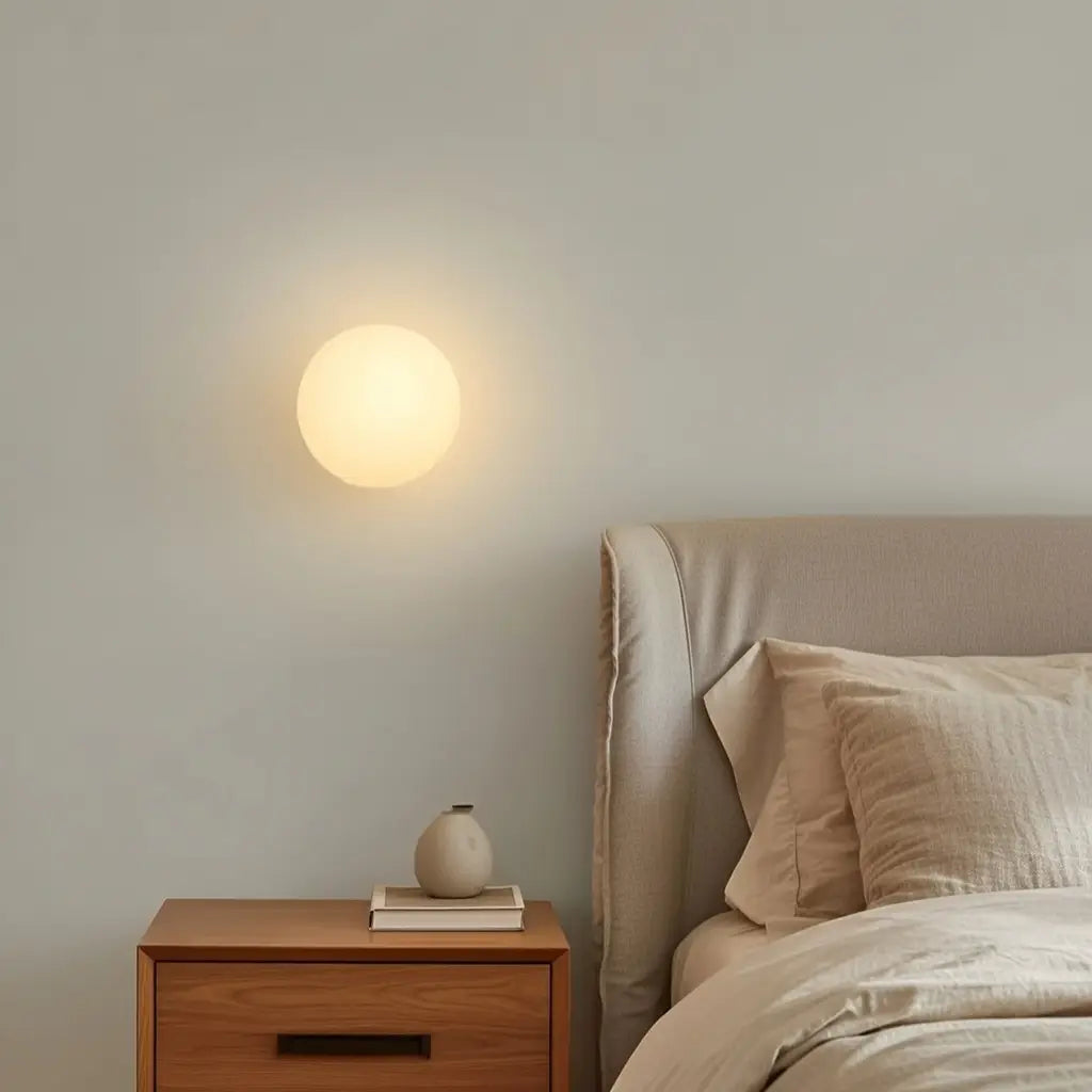 Aureon Modern Frosted Glass Globe Wall Light