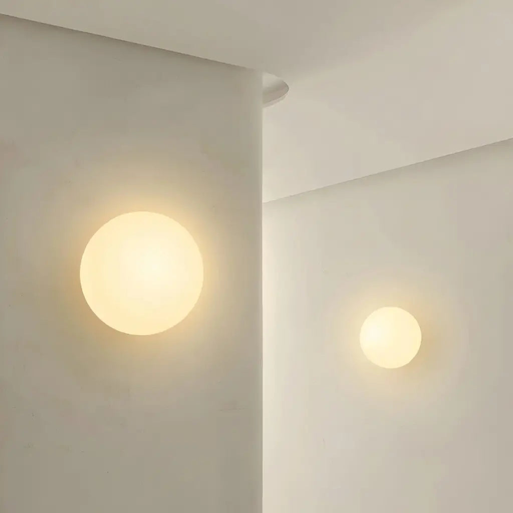 Aureon Modern Frosted Glass Globe Wall Light