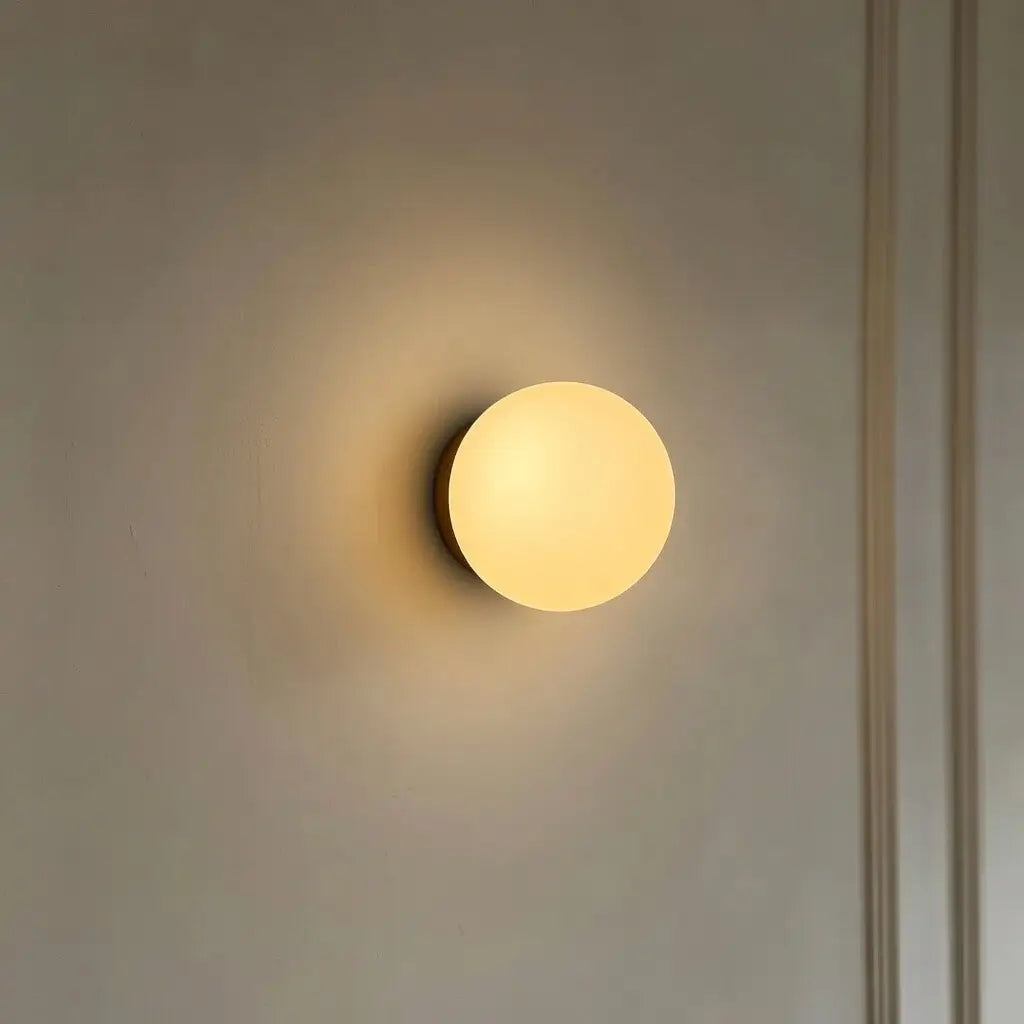 Aureon Modern Frosted Glass Globe Wall Light