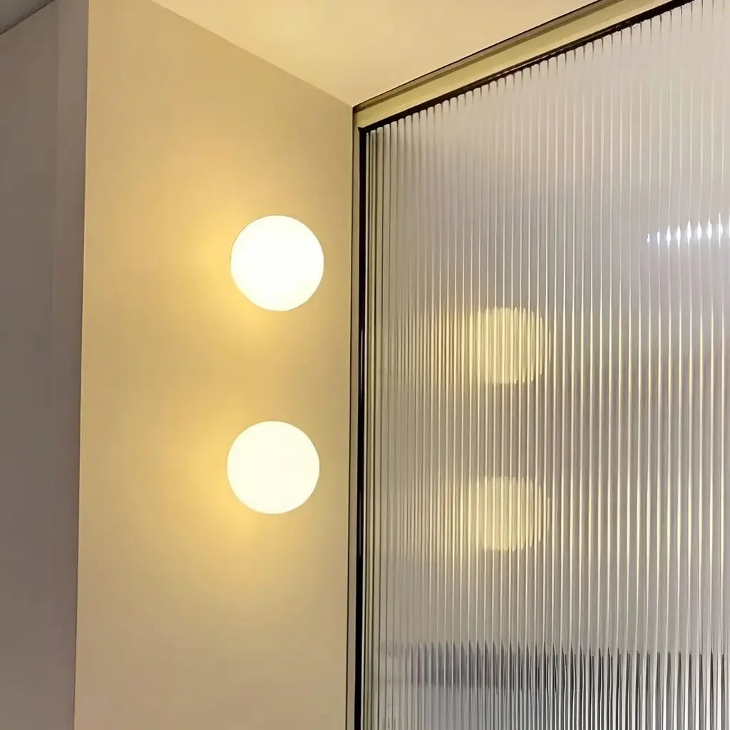 Aureon Modern Frosted Glass Globe Wall Light