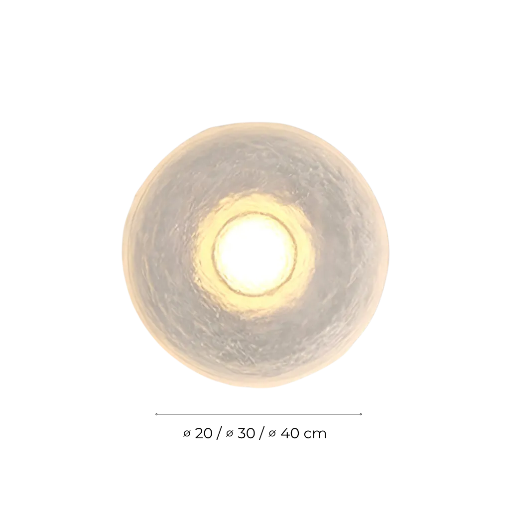 Avara Nordic Resin Round Wall Light