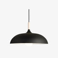 Axel Scandinavian Natural Wood & Iron Pendant Light