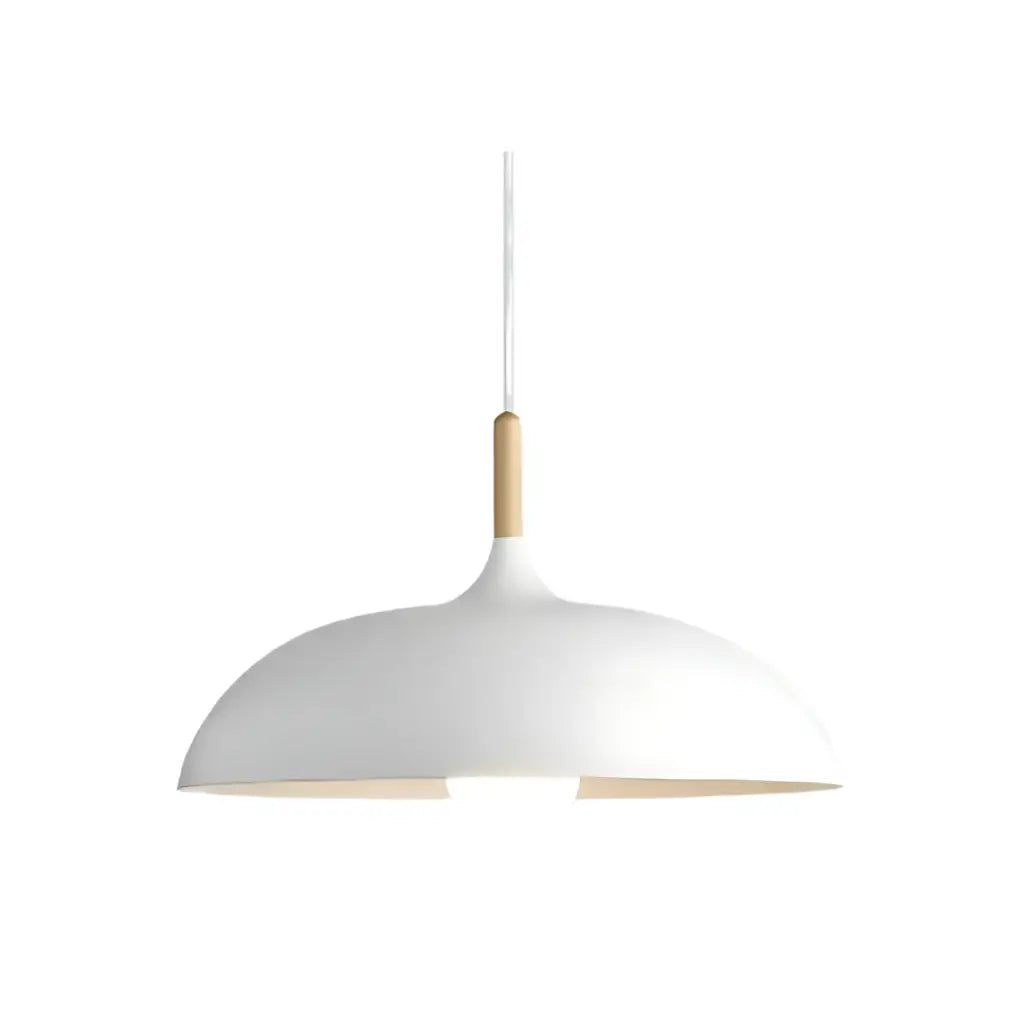 Axel Scandinavian Natural Wood & Iron Pendant Light