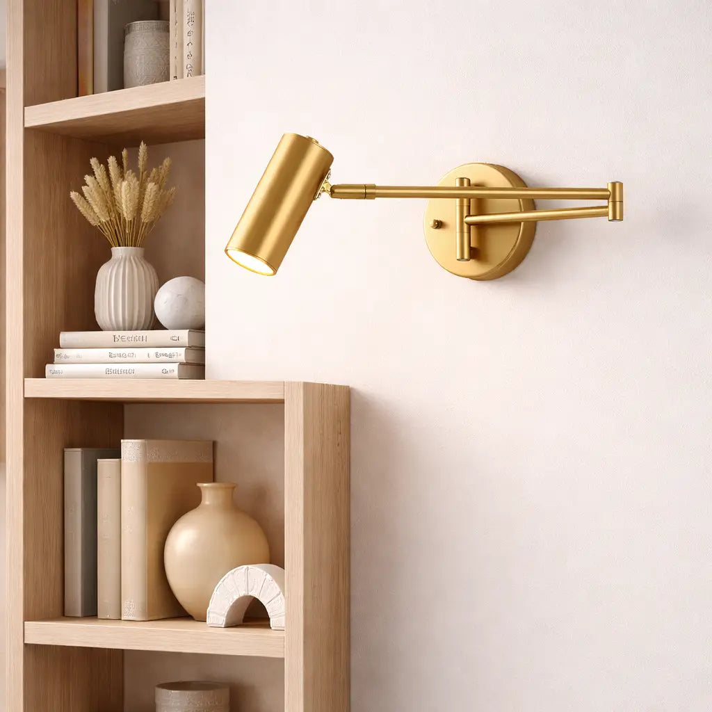 Axis Modern Iron Adjustable Swing Arm LED Wall Light