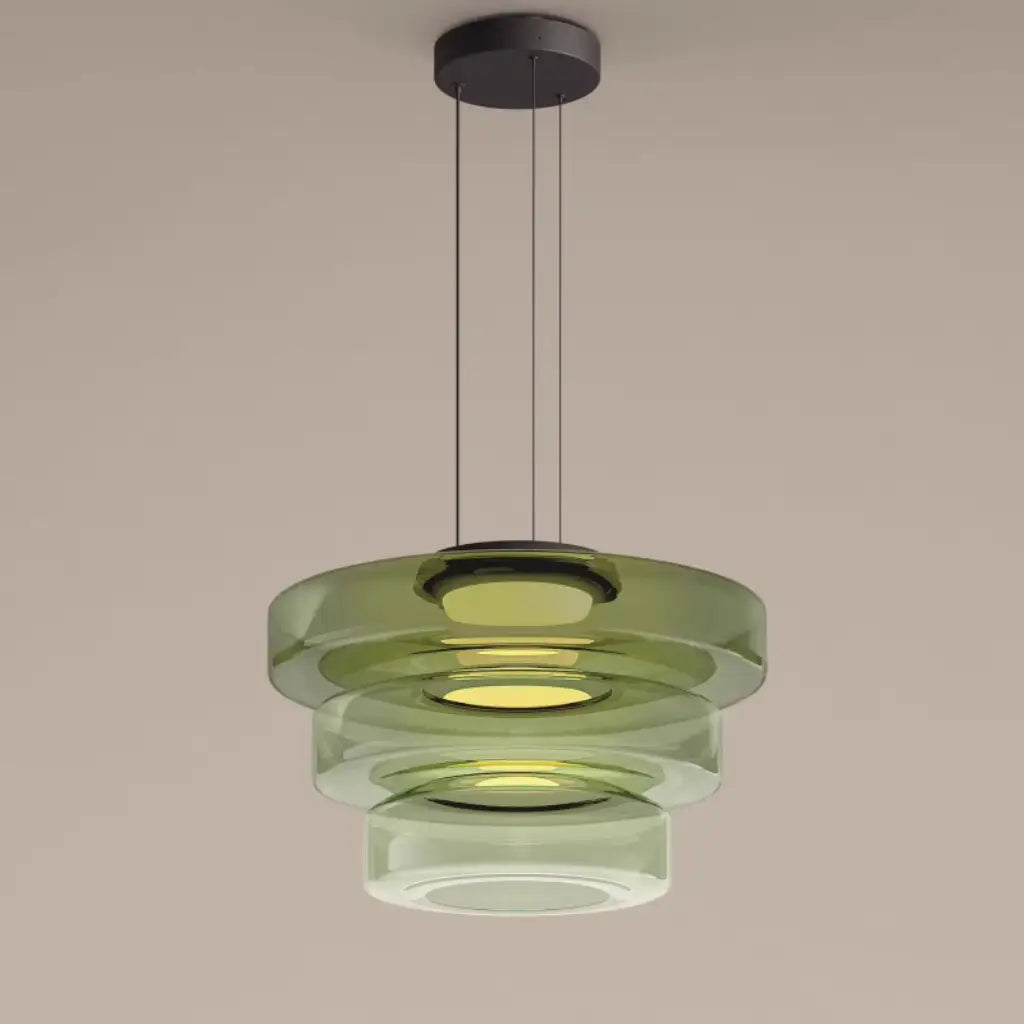 Axon Modern Layered Glass LED Pendant Light