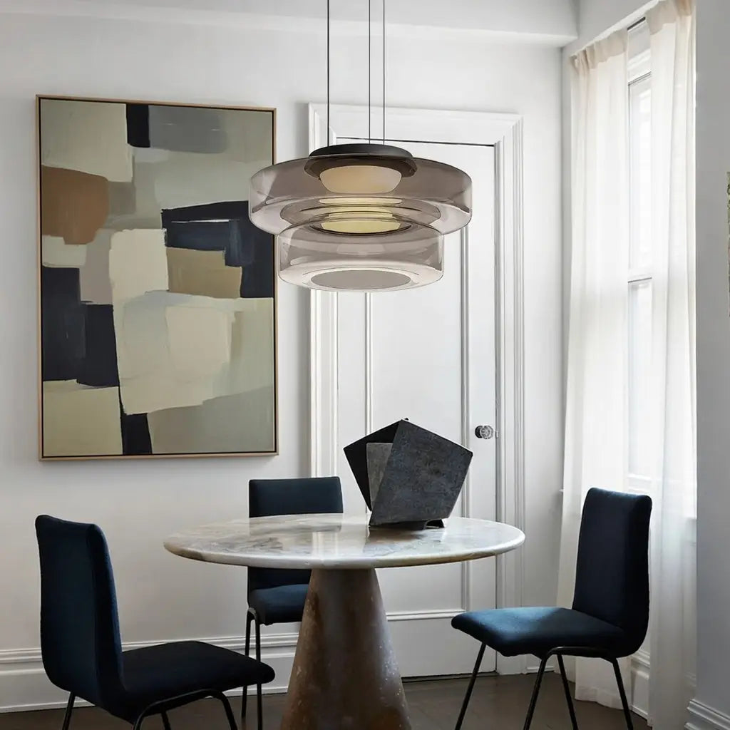 Axon Modern Layered Glass LED Pendant Light