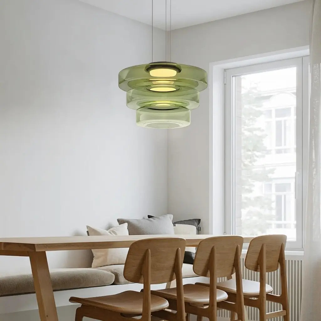 Axon Modern Layered Glass LED Pendant Light