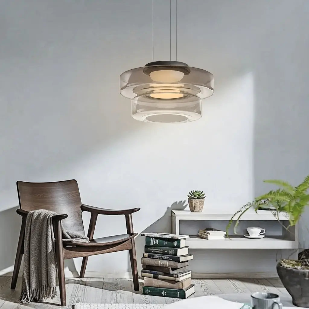 Axon Modern Layered Glass LED Pendant Light