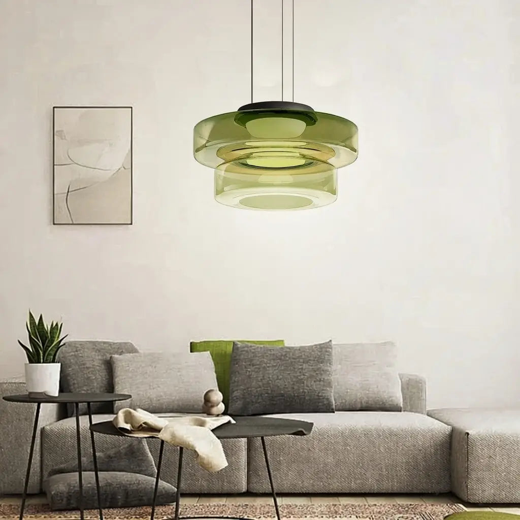Axon Modern Layered Glass LED Pendant Light