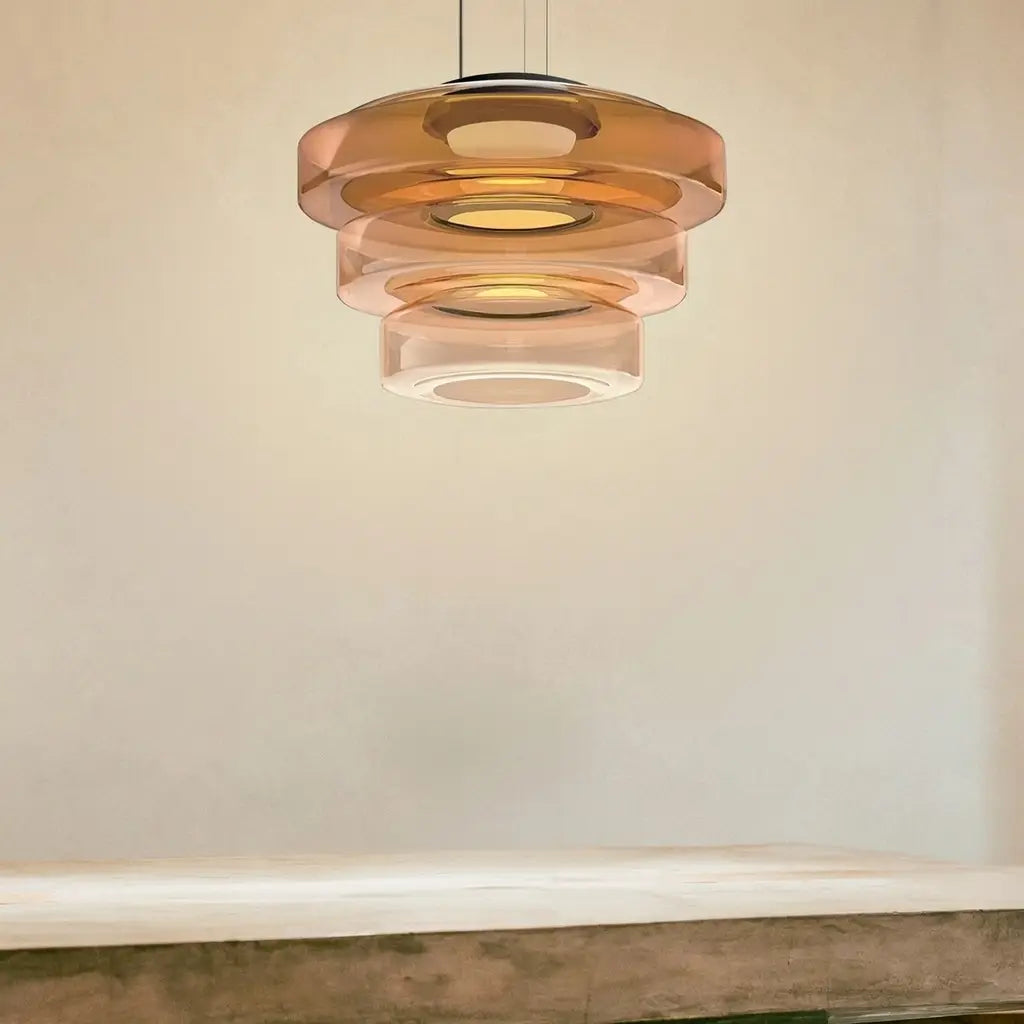 Axon Modern Layered Glass LED Pendant Light