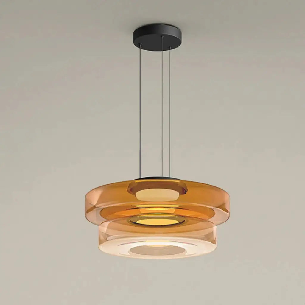 Axon Modern Layered Glass LED Pendant Light