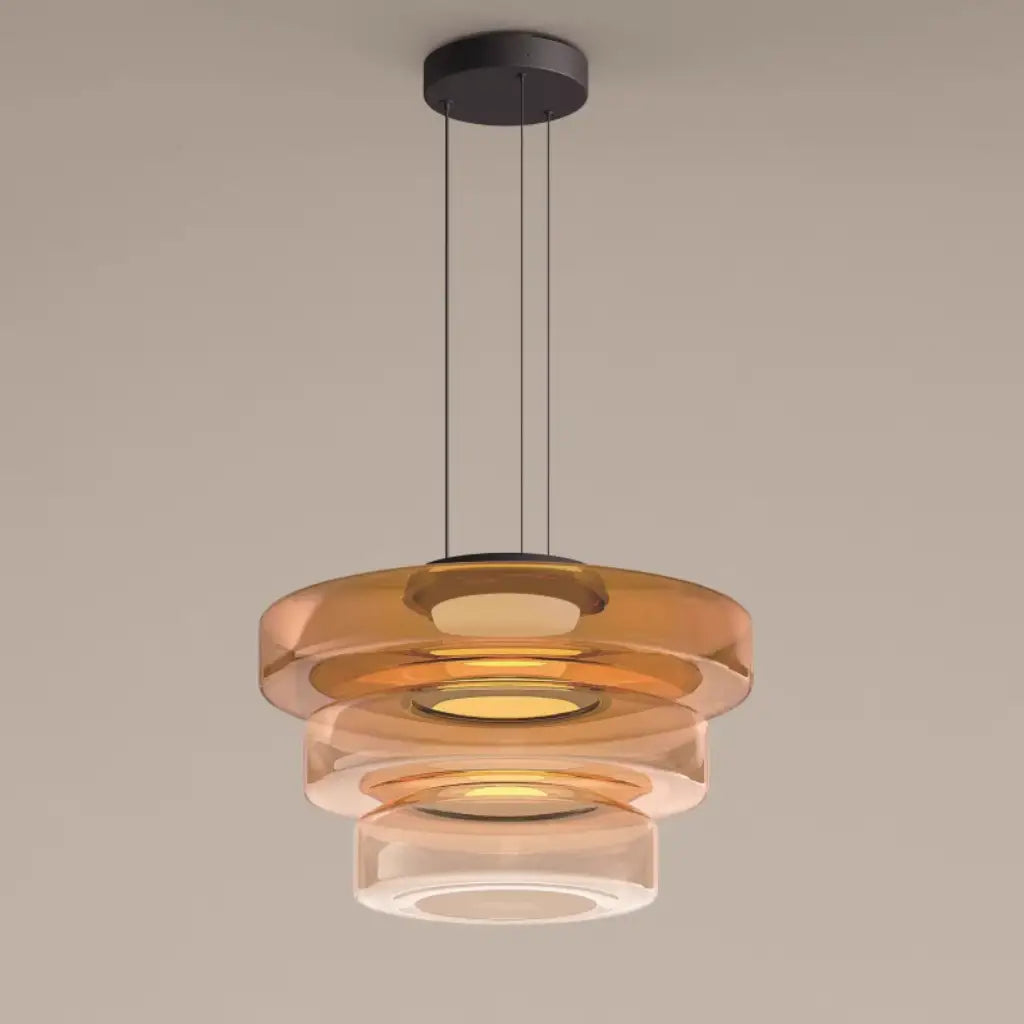 Axon Modern Layered Glass LED Pendant Light