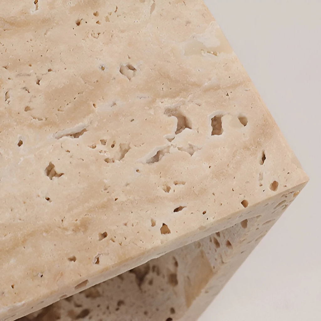 Bastion Minimalist Travertine Up & Down Wall Light