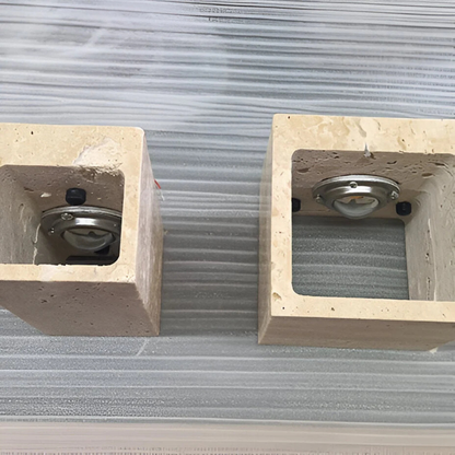 Bastion Natural Travertine Wall Light