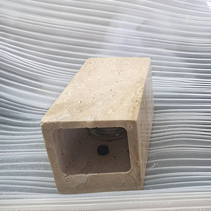 Bastion Natural Travertine Wall Light