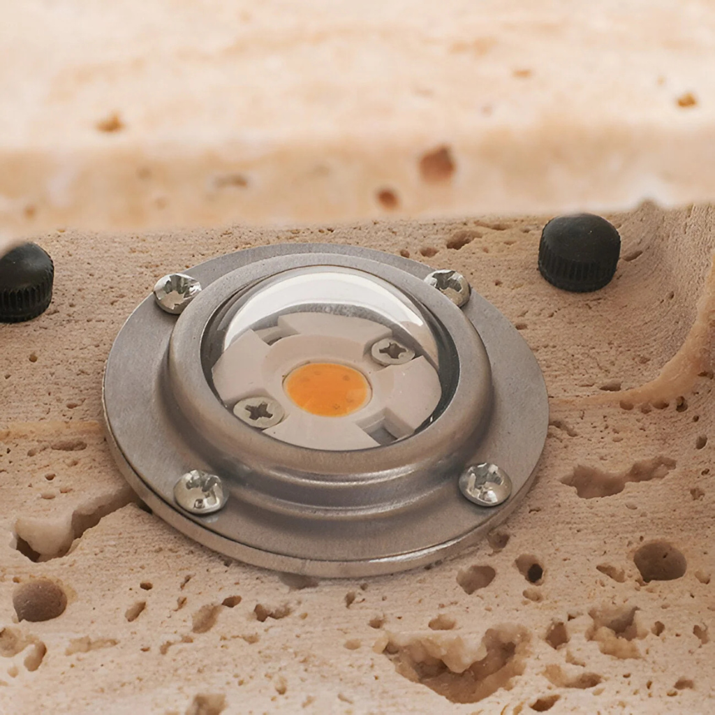 Bastion Minimalist Travertine Up & Down Wall Light