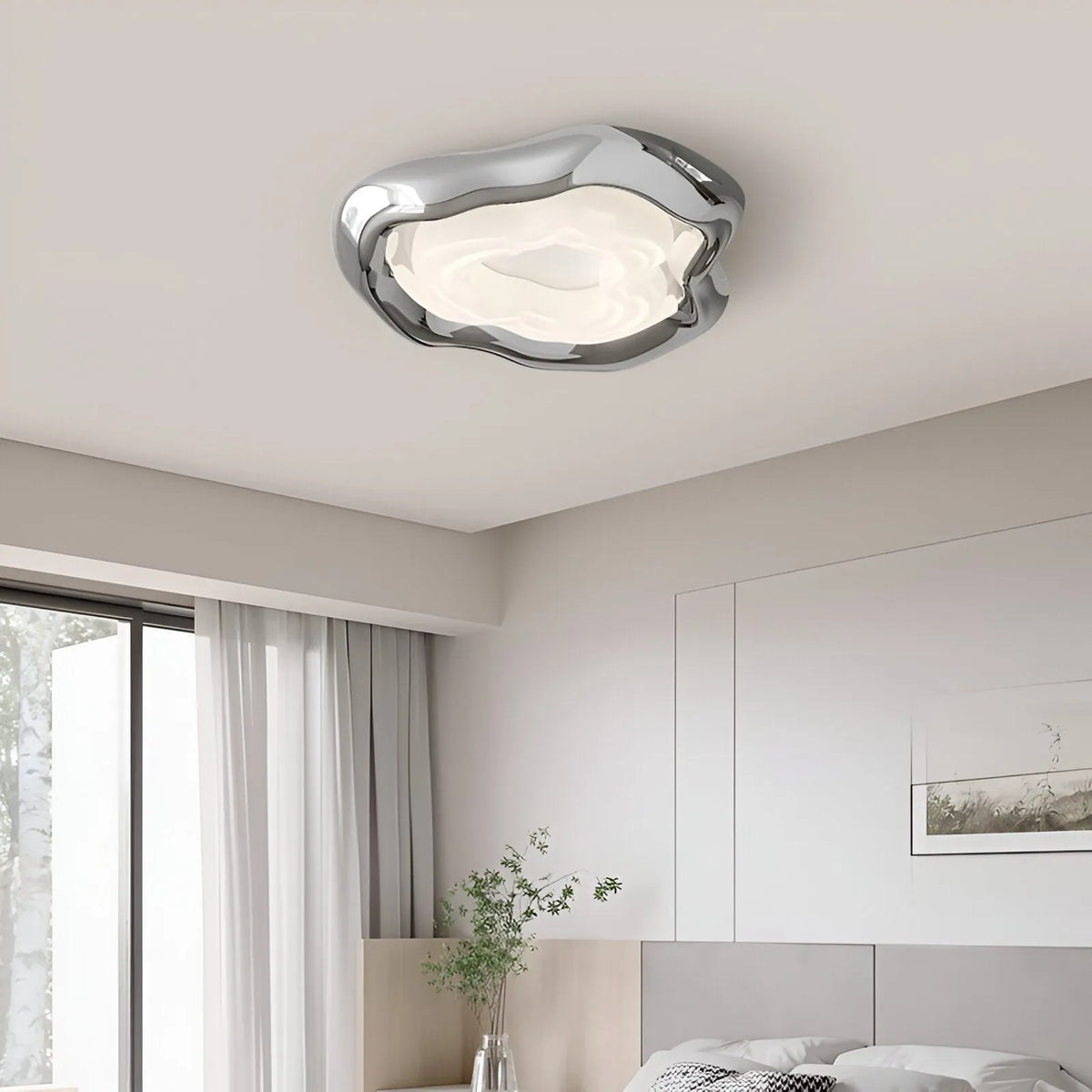 Avana Bauhaus Geometric Iron LED Ceiling Light