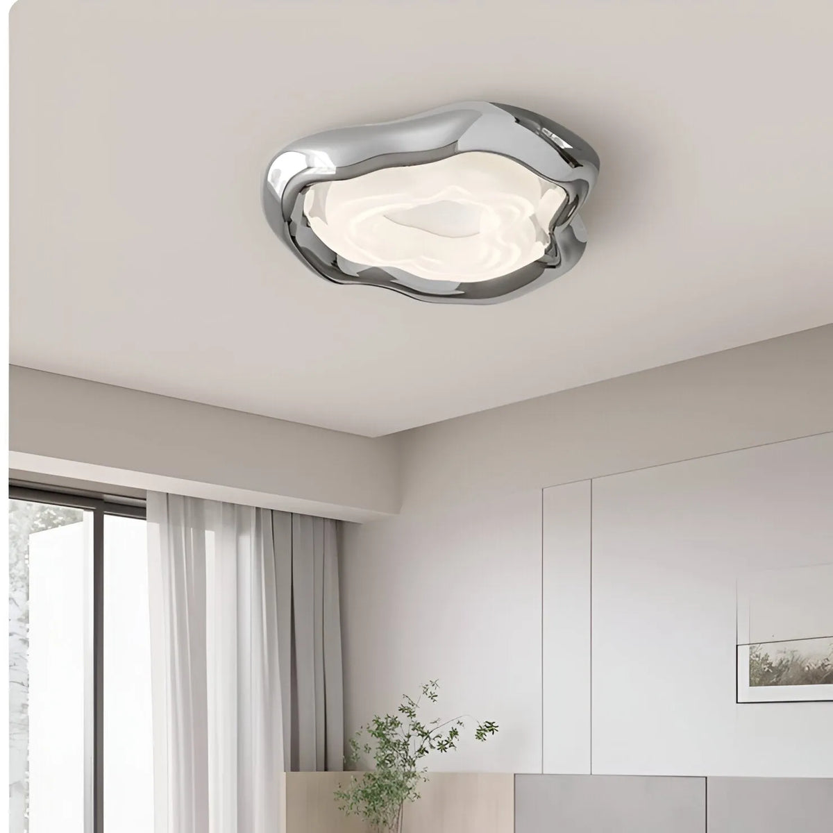 Avana Bauhaus Geometric Iron LED Ceiling Light