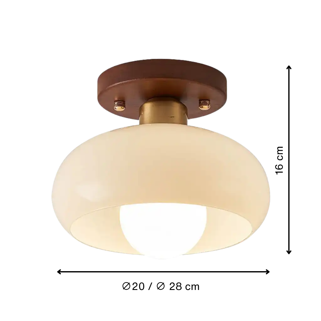 Bauhaus Cream Modern Ceiling Light