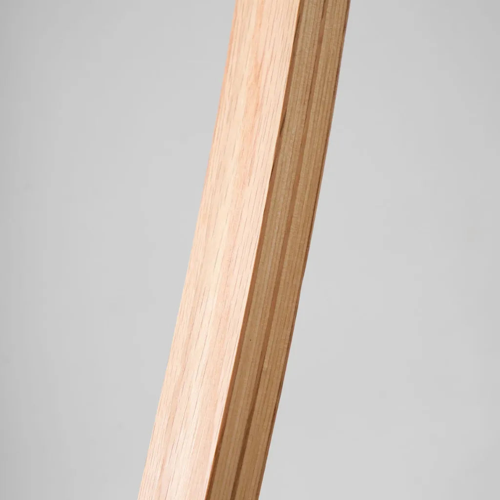Tomas Natural Beech Wood & Linen Floor Lamp