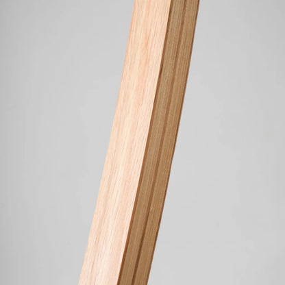 Tomas Beech Wood Linen Shade Floor Lamp