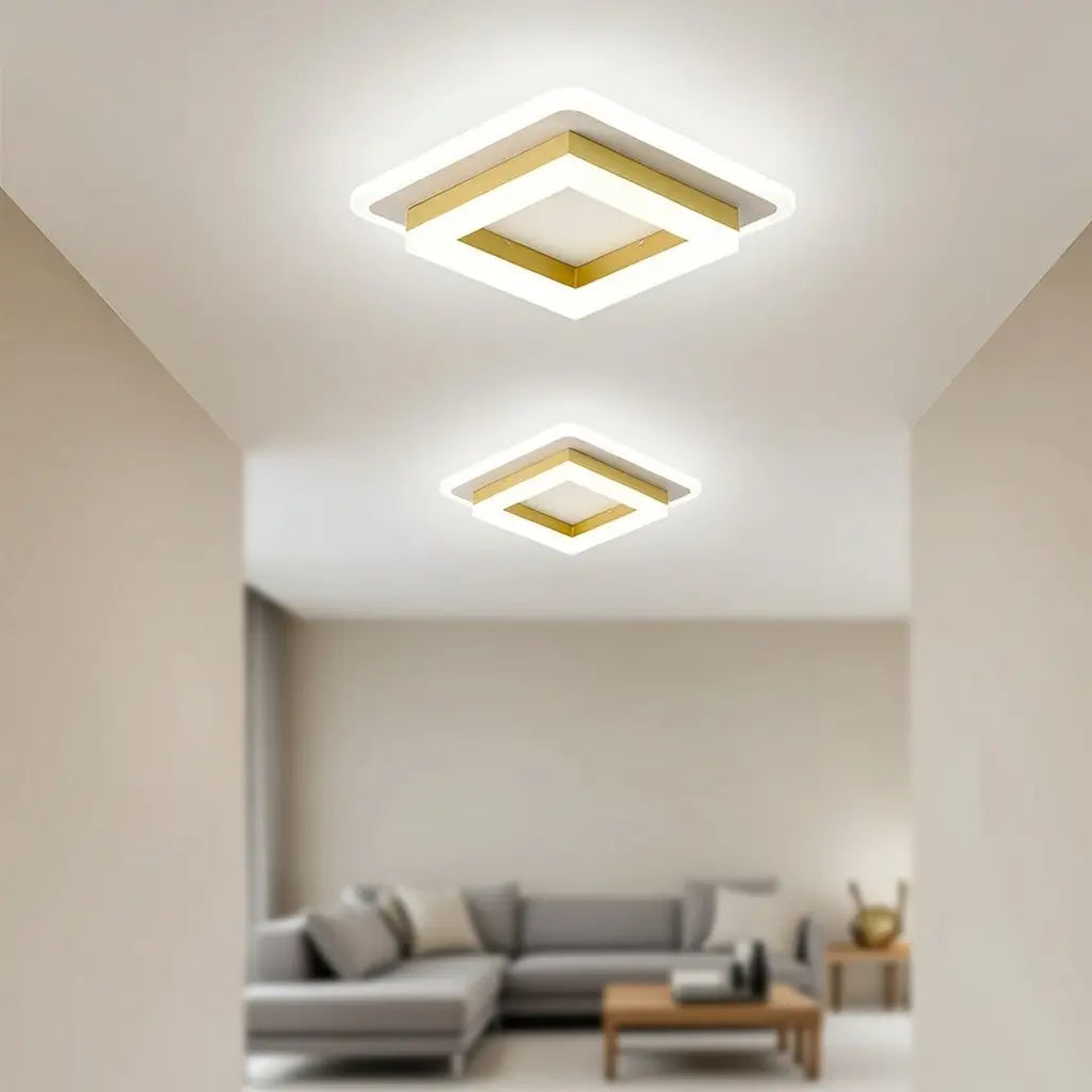 Bezel Minimalist Square 24W LED Flush Mount Ceiling Light