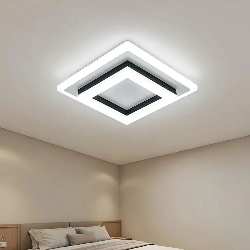 Bezel Minimalist Square 24W LED Flush Mount Ceiling Light