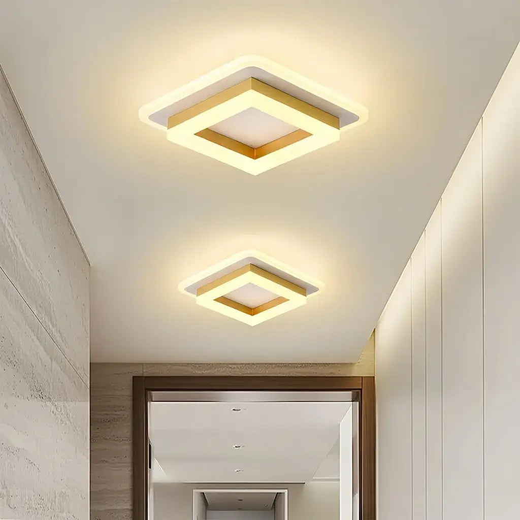 Bezel Minimalist Square 24W LED Flush Mount Ceiling Light
