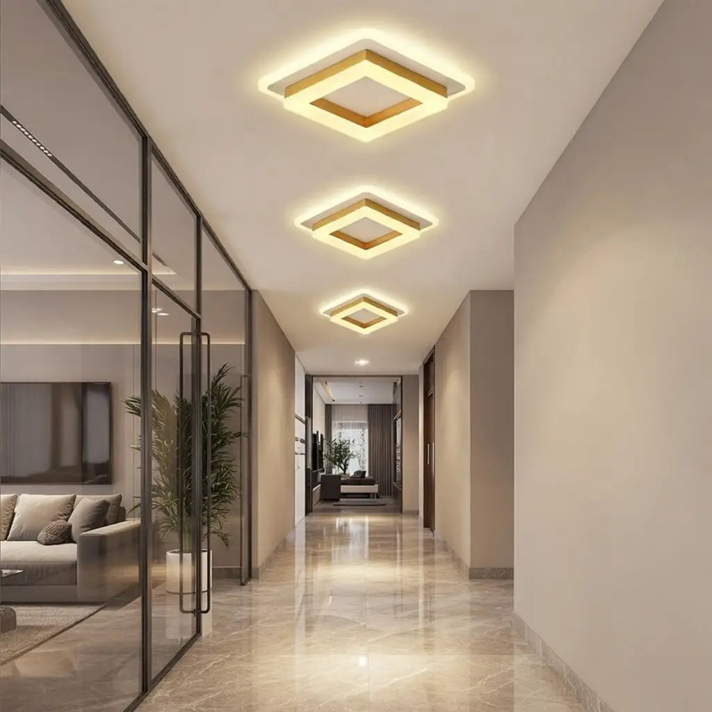 Bezel Minimalist Square 24W LED Flush Mount Ceiling Light