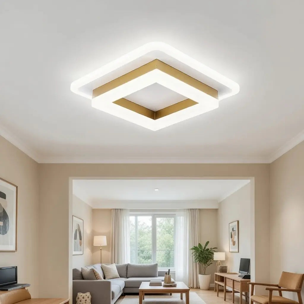 Bezel Minimalist Square 24W LED Flush Mount Ceiling Light