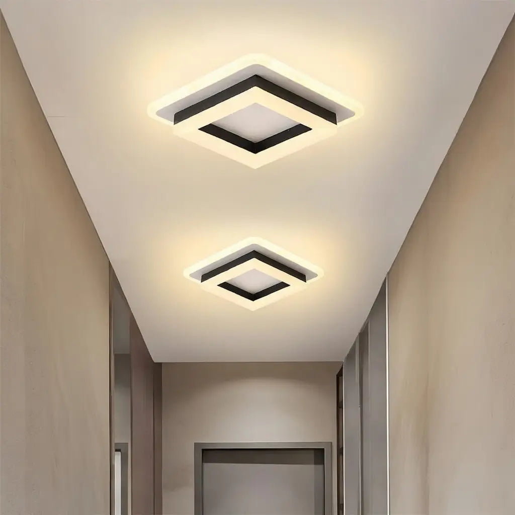 Bezel Minimalist Square 24W LED Flush Mount Ceiling Light
