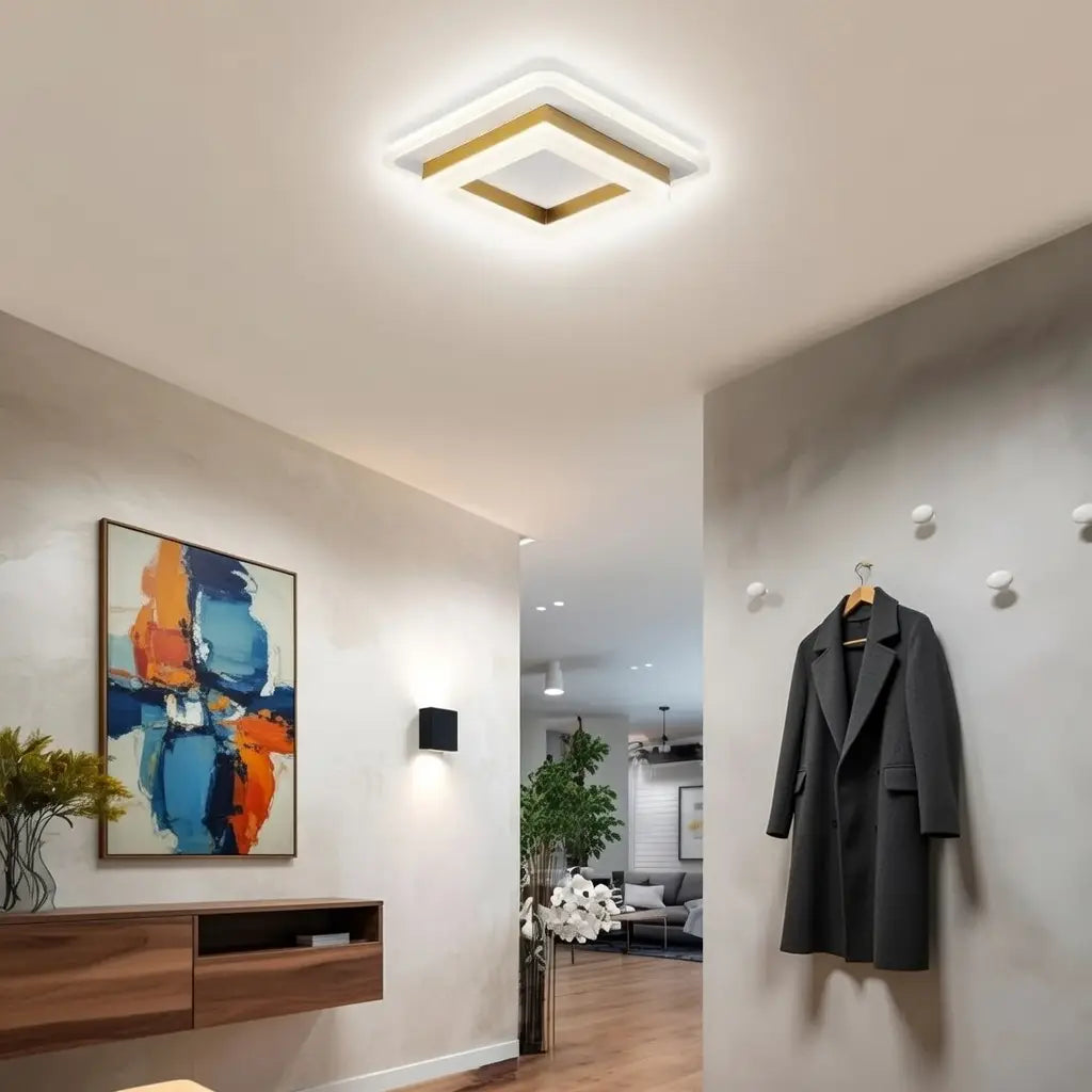 Bezel Minimalist Square 24W LED Flush Mount Ceiling Light