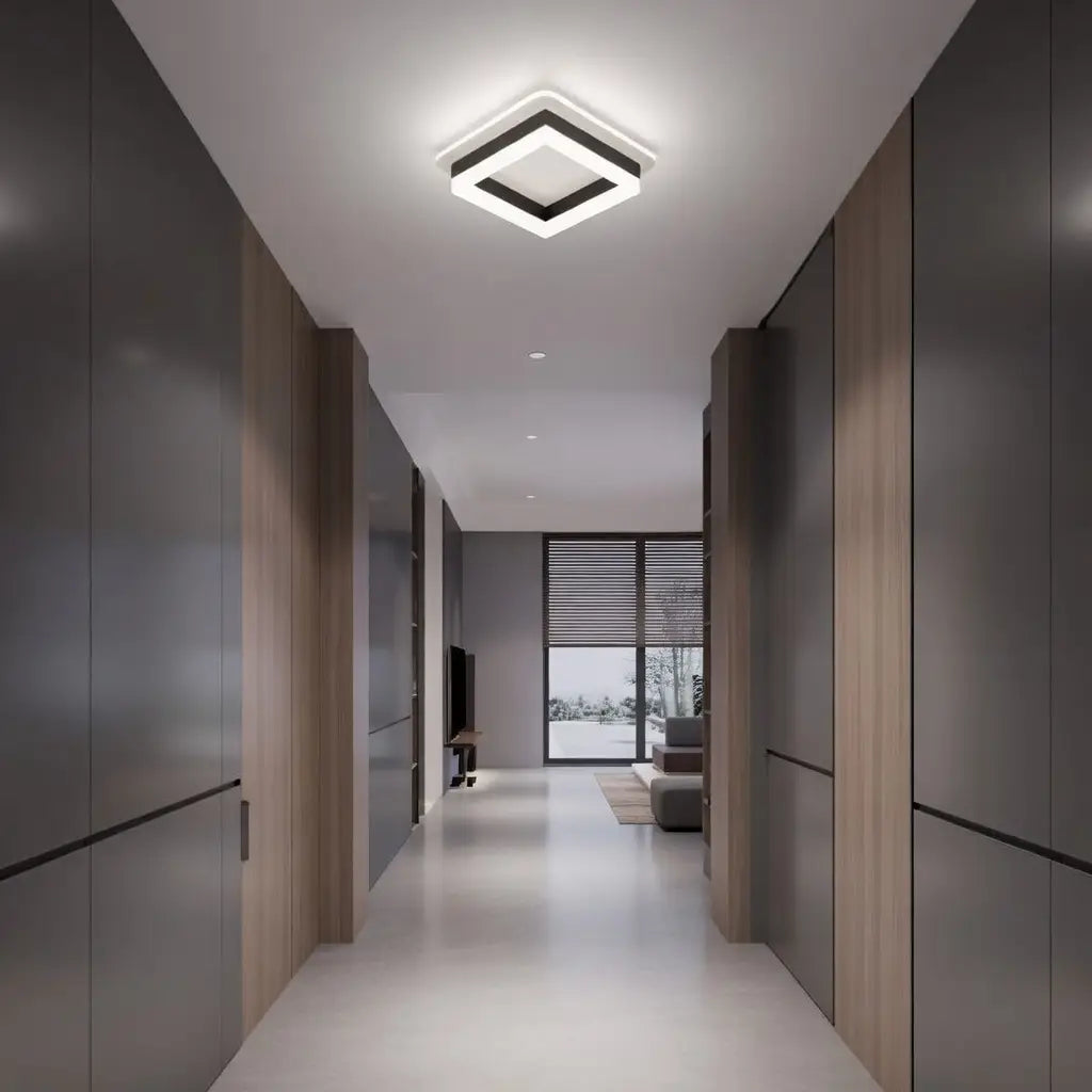 Bezel Minimalist Square 24W LED Flush Mount Ceiling Light