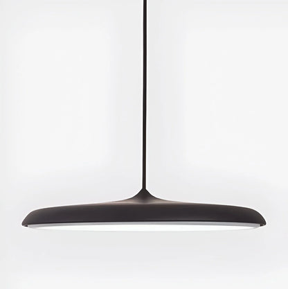 Disc Pendant Light with Sleek Metallic Finish