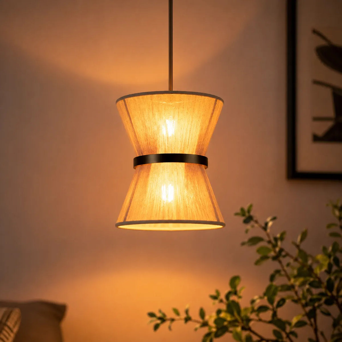 Cyril Bohemian Rope Hourglass Pendant Light