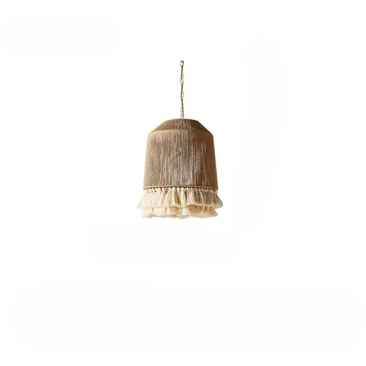 Wesley Bohemian Hemp Rope Woven Shade Chandelier