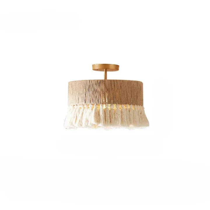 Wesley Bohemian Hemp Rope Woven Shade Chandelier
