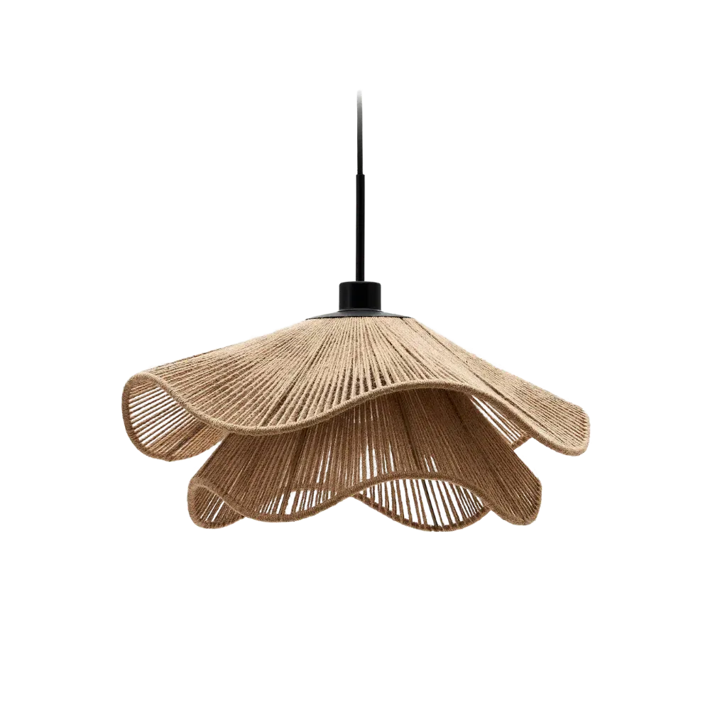 Selene Boho Handwoven Jute Pendant Light