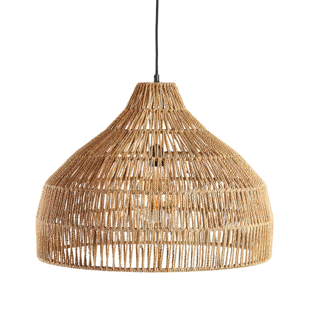 Nina Bohemian Handwoven Rattan Pendant Light