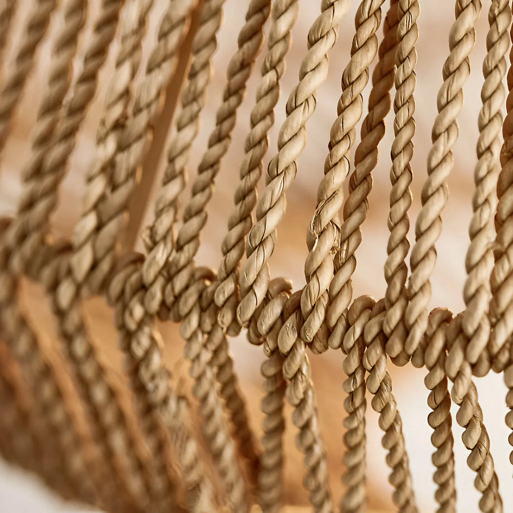Nina Bohemian Handwoven Rattan Pendant Light