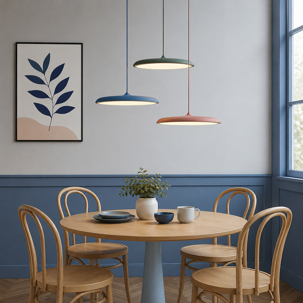 Yelena Modern Metallic Disc LED Pendant Light