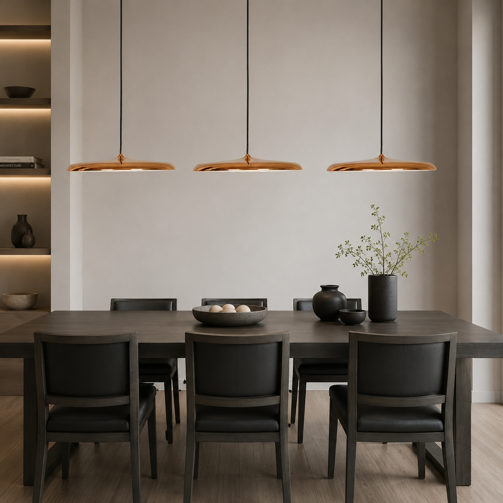 Yelena Modern Metallic Disc LED Pendant Light