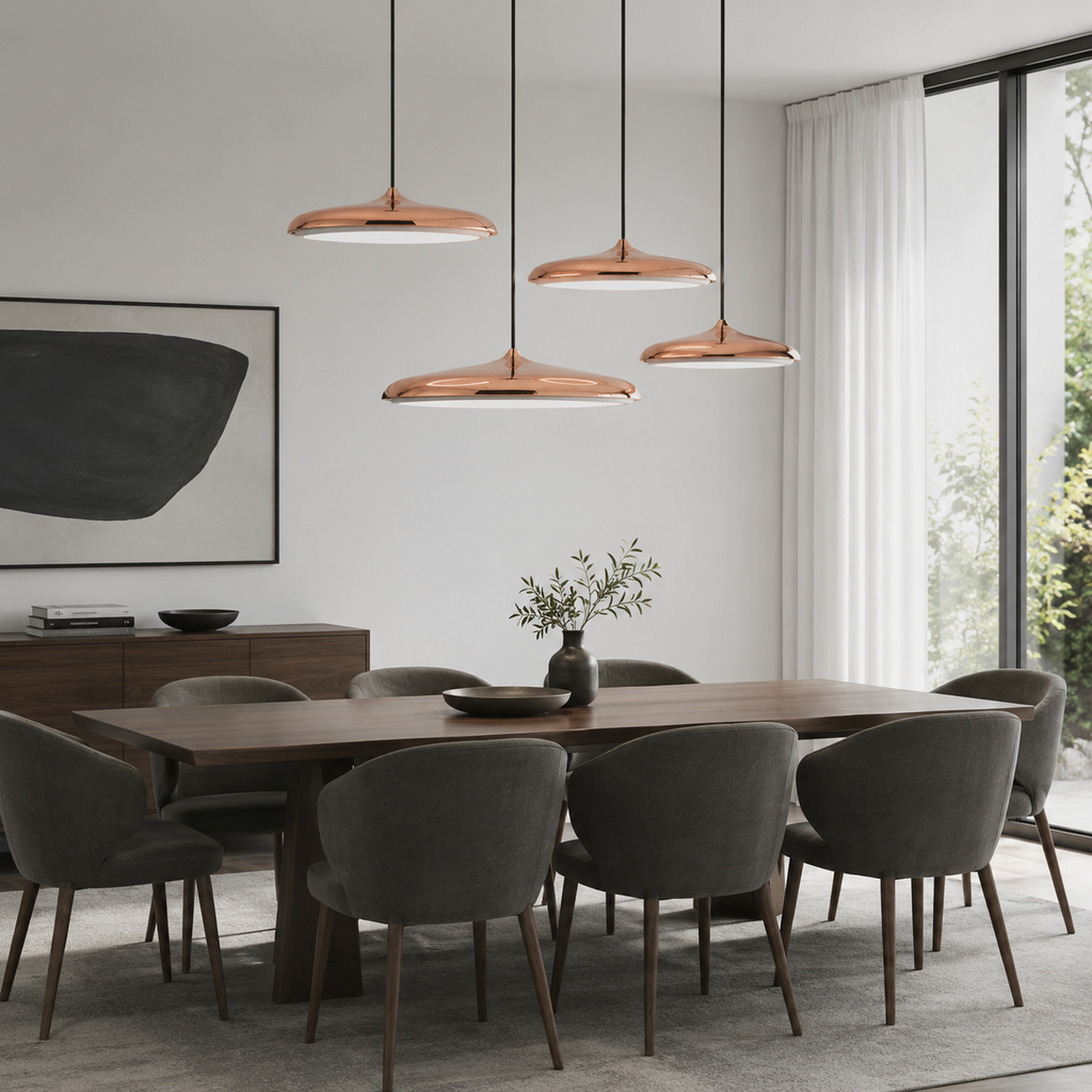 Yelena Modern Metallic Disc LED Pendant Light