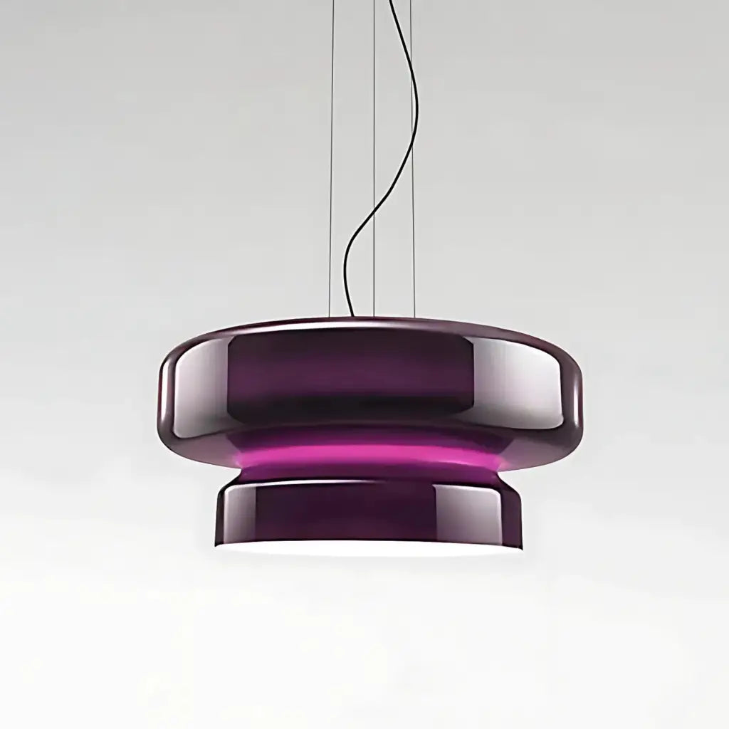 Chroma Modern Two-Tier Coloured Glass Pendant Light