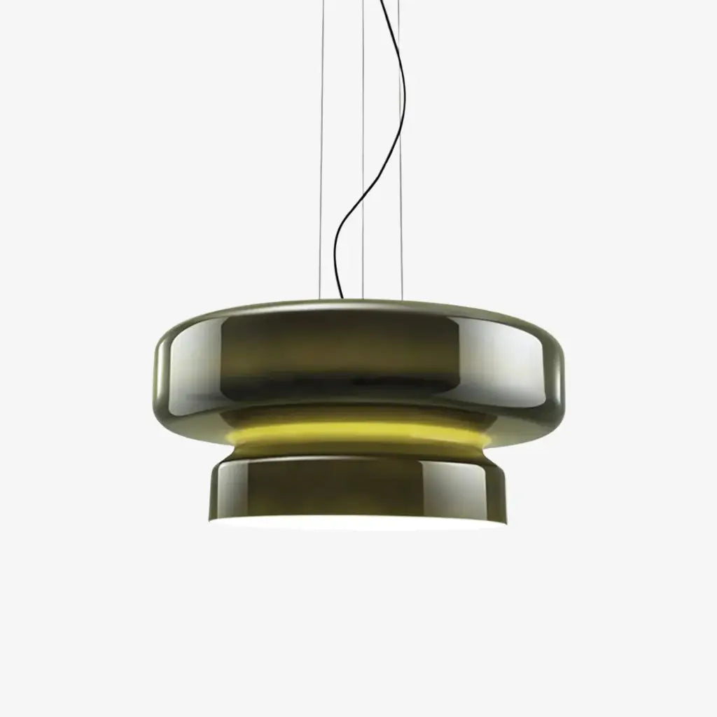 Chroma Modern Two-Tier Coloured Glass Pendant Light