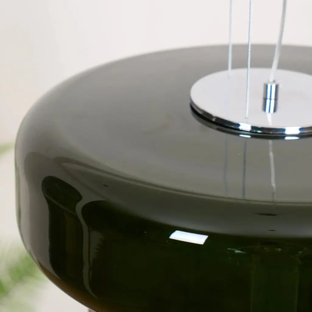 Chroma Modern Two-Tier Coloured Glass Pendant Light